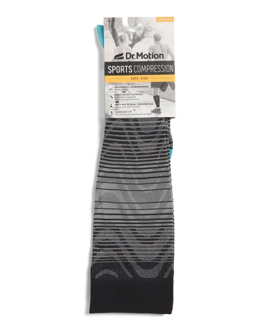 

Спортивные компрессионные гольфы Ombre Wave Dr Motion, черный