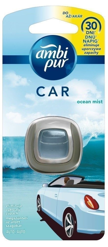 цена Освежитель воздуха Ambi Pur Car Ocean&Wind, 1 шт