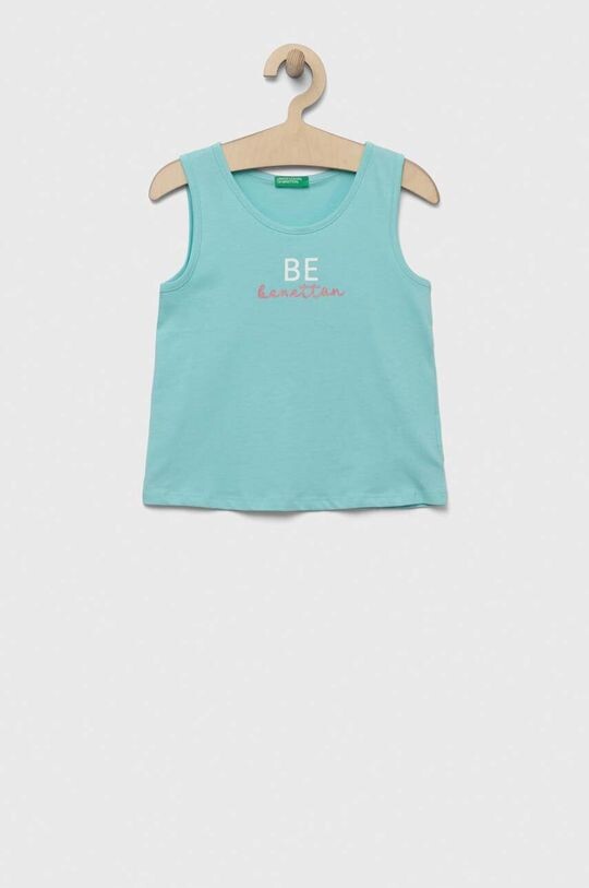 

Детский хлопковый топ United Colors of Benetton, бирюзовый