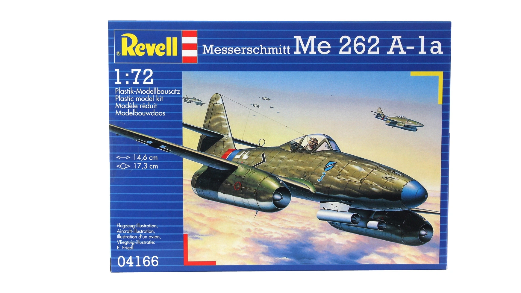 Revell Мессершмитт Ме 262 А1а модель немецкий реактивный истребитель мессершмитт ме 262 1 72