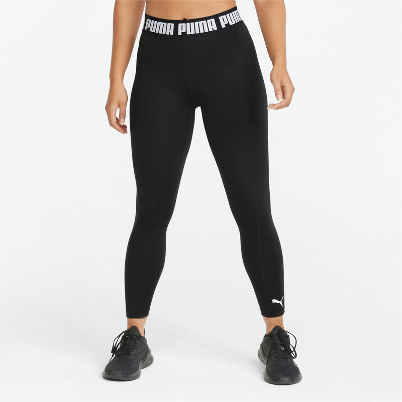 Леггинсы Puma Strong High Tights, черные, женские спортивные леггинсы puma tights retro glam черный