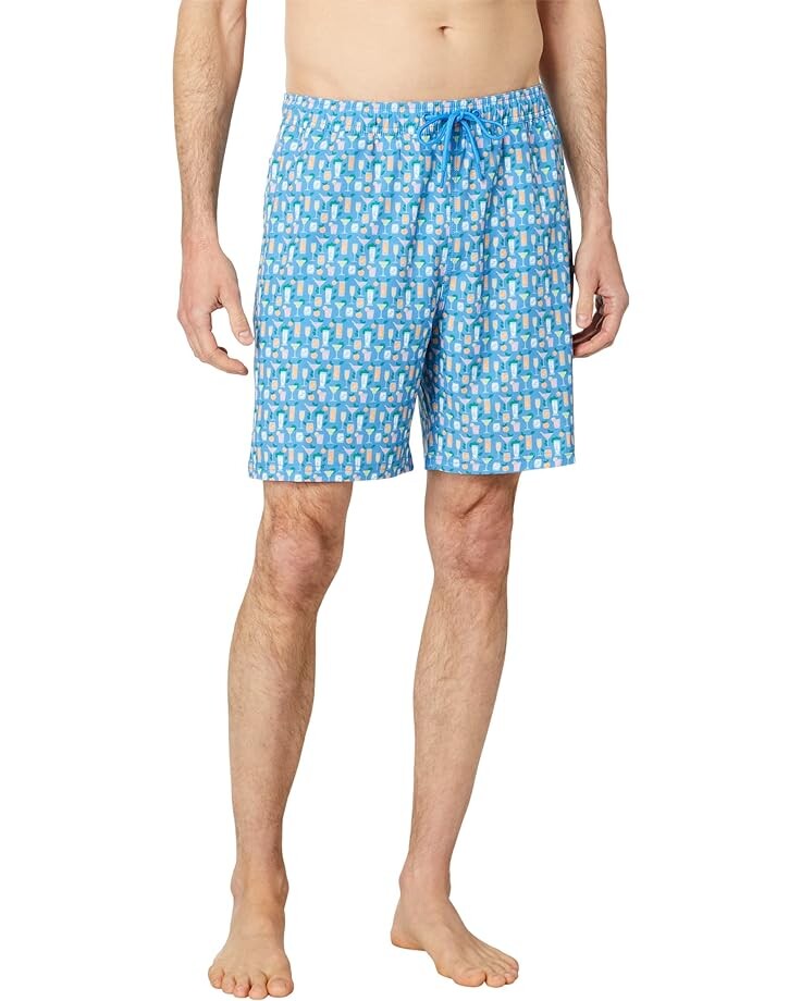 

Шорты для плавания Johnston & Murphy Cocktail Print, синий