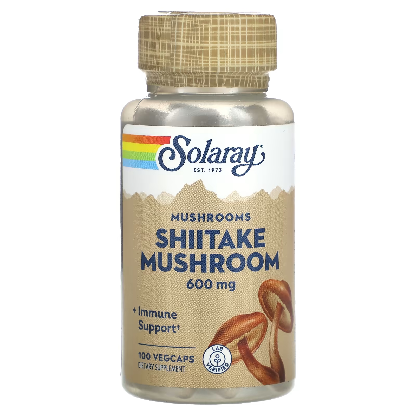 Solaray Mushrooms Гриб шиитаке 600 мг 100 растительных капсул solaray рейши 600 мг 100 растительных капсул