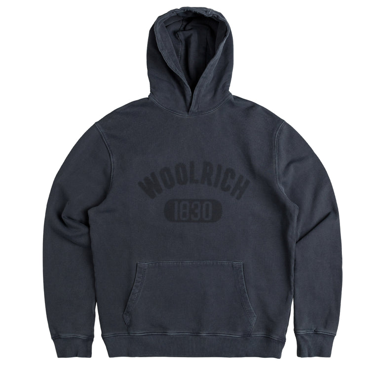 Толстовка Garment Dyed Logo Hoodie Woolrich, синий woolrich logo