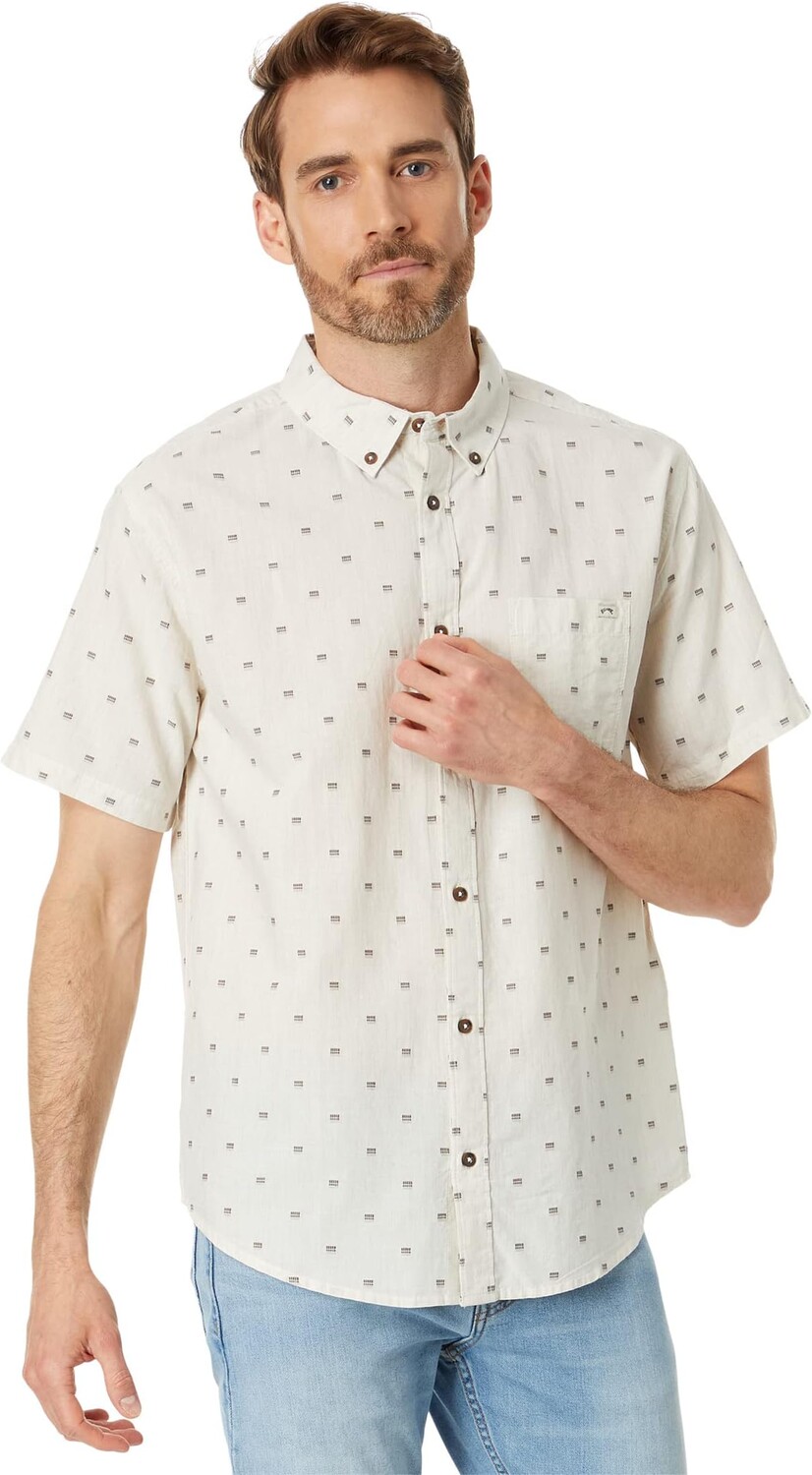 

Рубашка All Day Jacquard Short Sleeve Woven Billabong, цвет Cream
