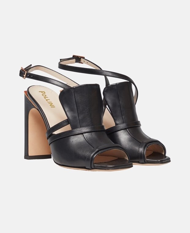 

Босоножки на каблуке Pollini, черный