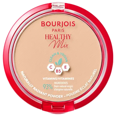 

Веганская матирующая пудра для лица 04 золотисто-бежевый Bourjois Healthy Mix, 10 гр