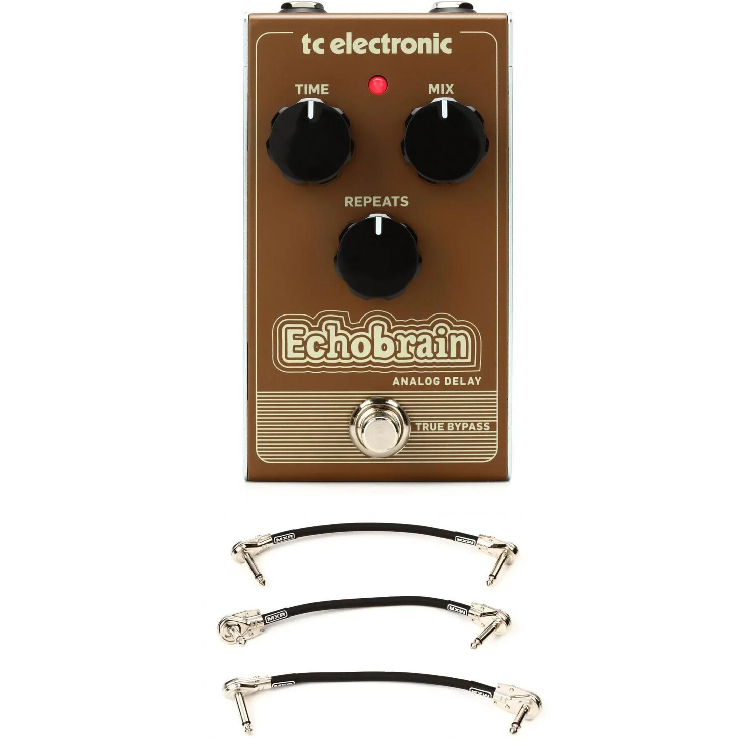 

Аналоговая педаль задержки TC Electronic Echobrain с 3 соединительными кабелями