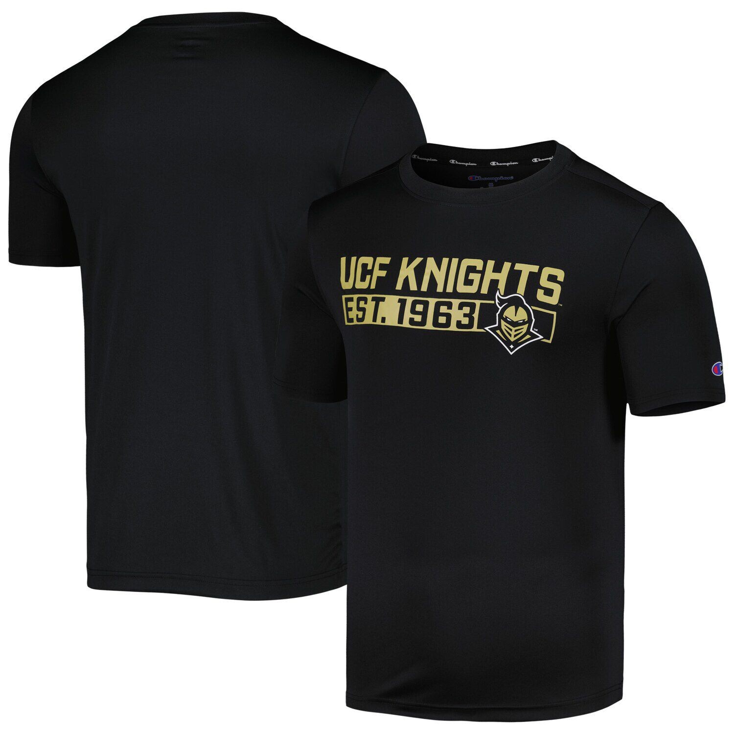 

Мужская черная футболка Champion UCF Knights Impact Knockout, Черный