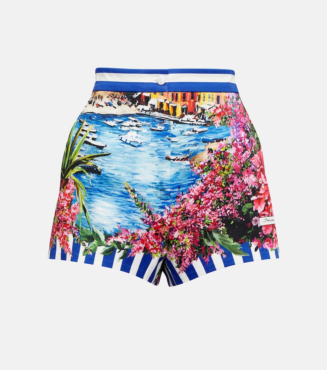 

Шорты Portofino с завышенной талией и принтом DOLCE&GABBANA, разноцветный