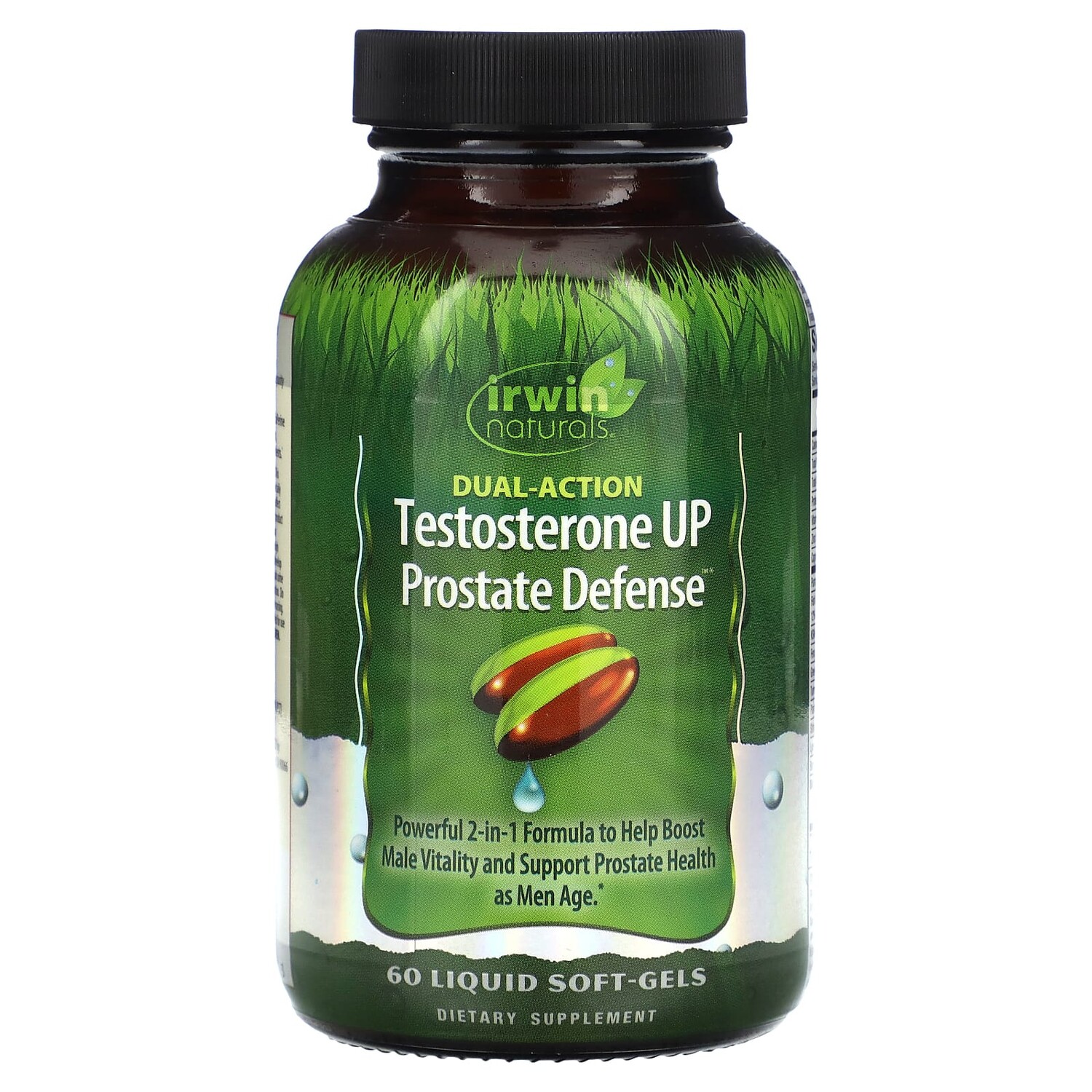 

Testosterone UP Prostate Defense, двойного действия, 60 мягких таблеток, Irwin Naturals