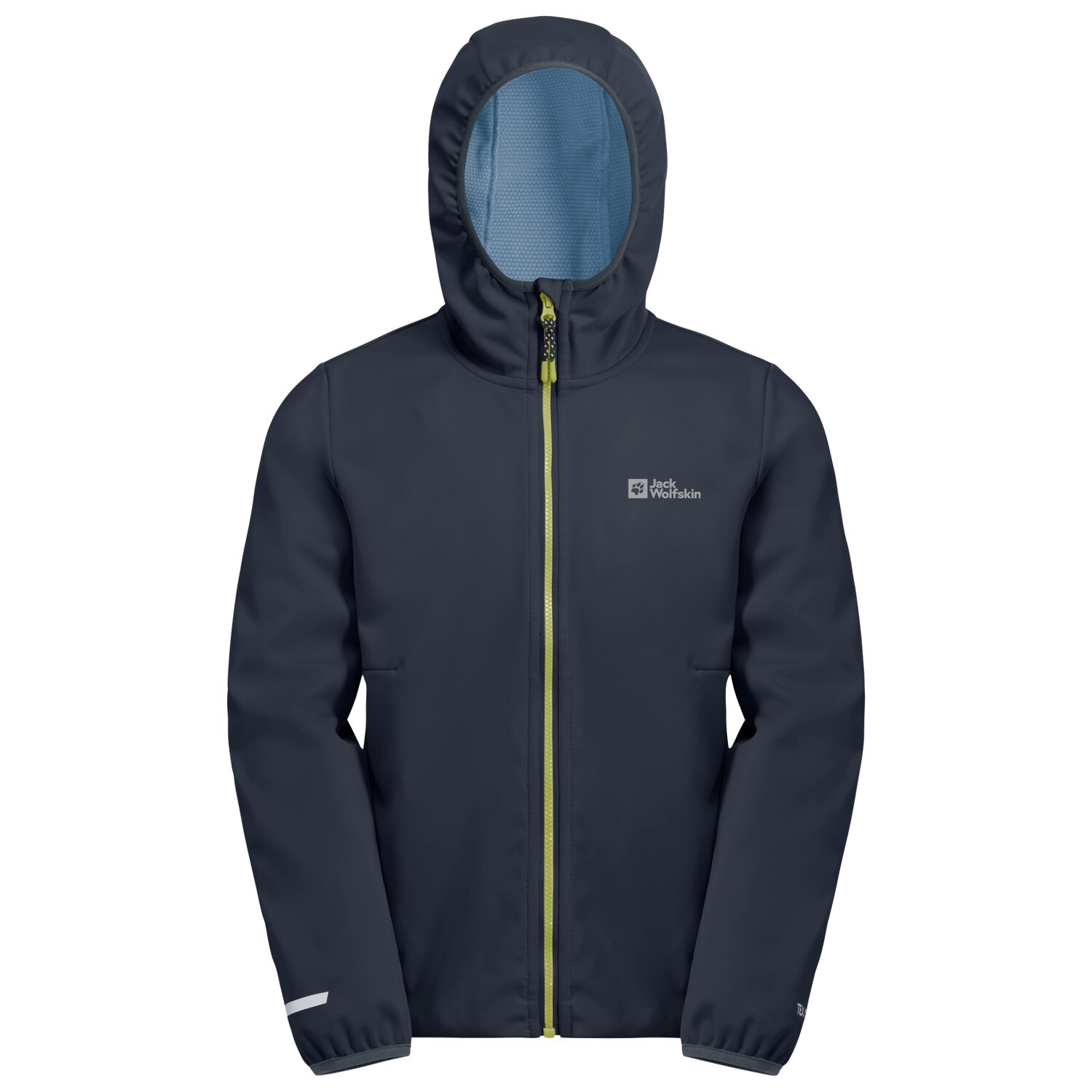 Куртка из софтшелла Jack Wolfskin Kid's Feldberg Hooded, цвет Night Blue