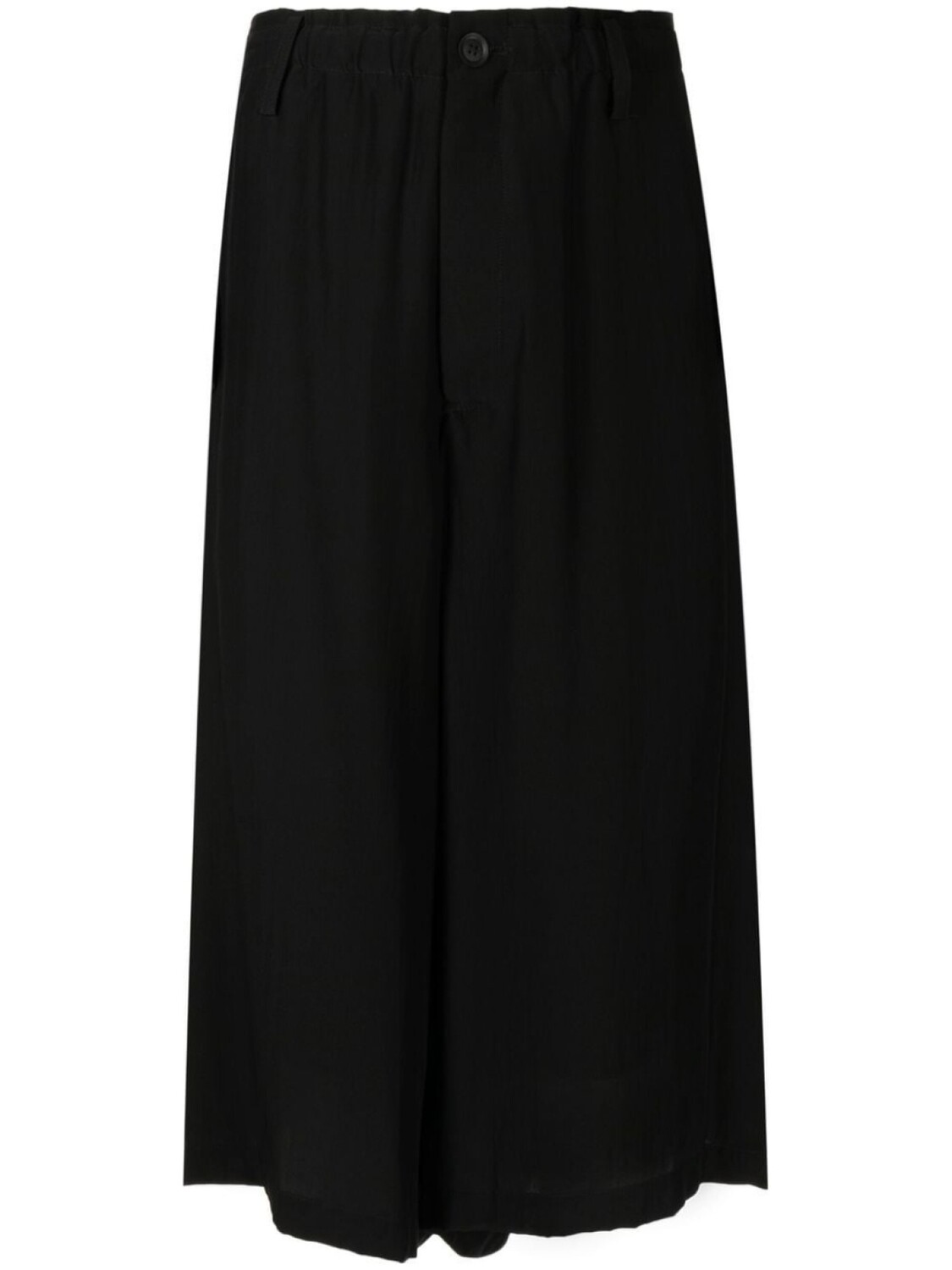 

Yohji Yamamoto шелковые брюки O-side Plush с низким шаговым швом, черный