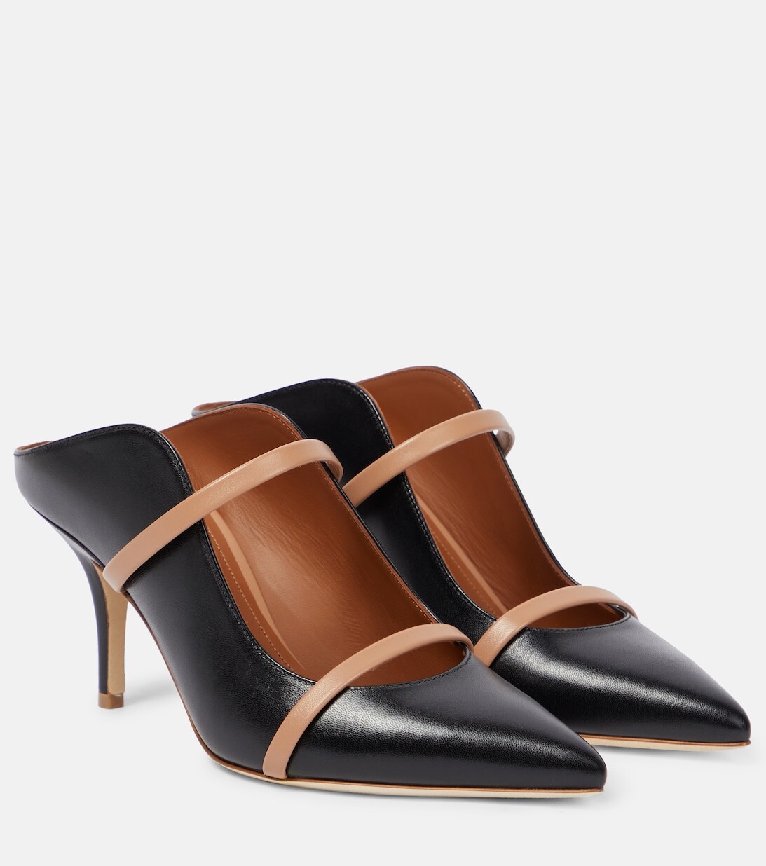 

Кожаные мюли Maureen 70 Malone Souliers, черный