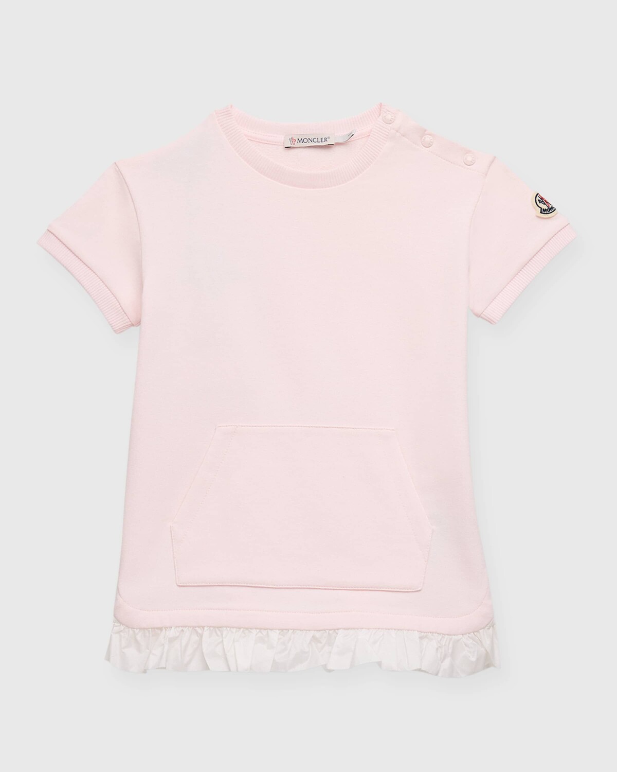 

Платье с рюшами для девочек, размер 6M-3 Moncler, цвет Pink