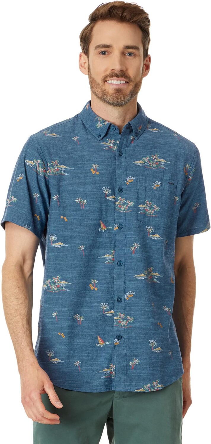 

Рубашка One & Only Stretch Short Sleeve Woven Hurley, цвет Abyss