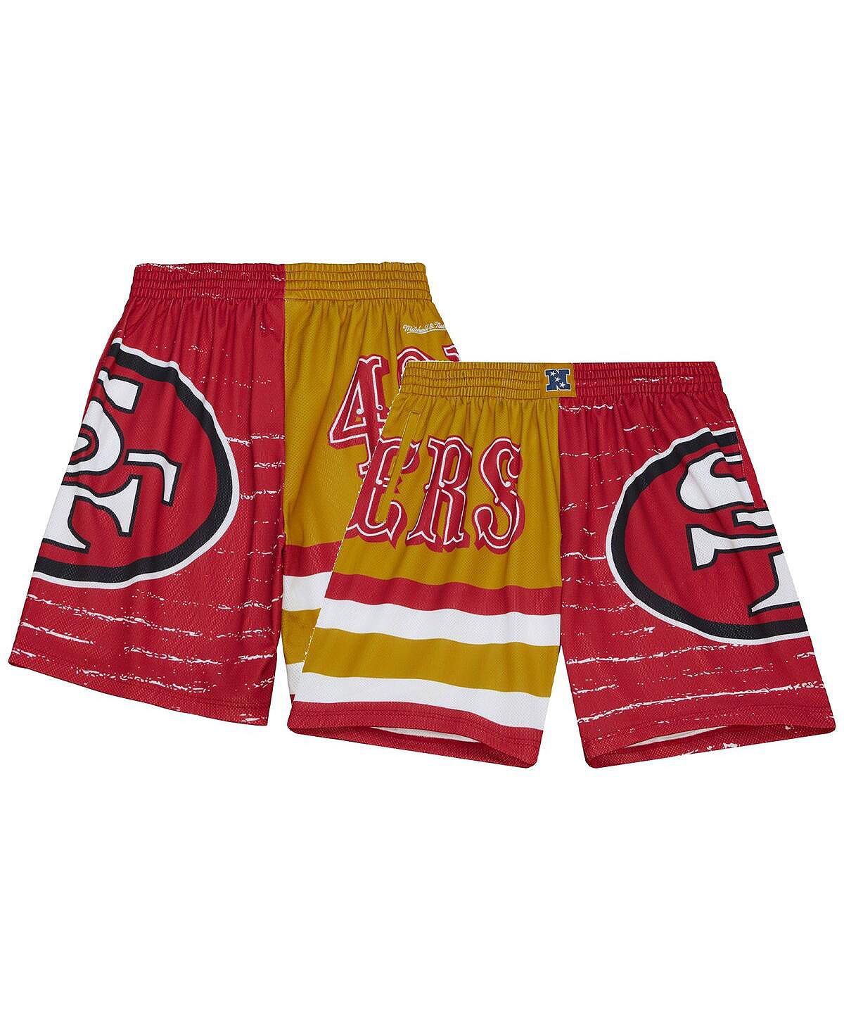 Мужские шорты Scarlet San Francisco 49ers Jumbotron 3.0 Mitchell & Ness