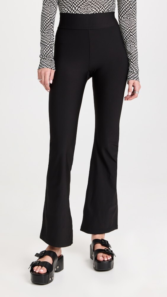 

Леггинсы Plush Fleece-Lined Flare Leggings, черный
