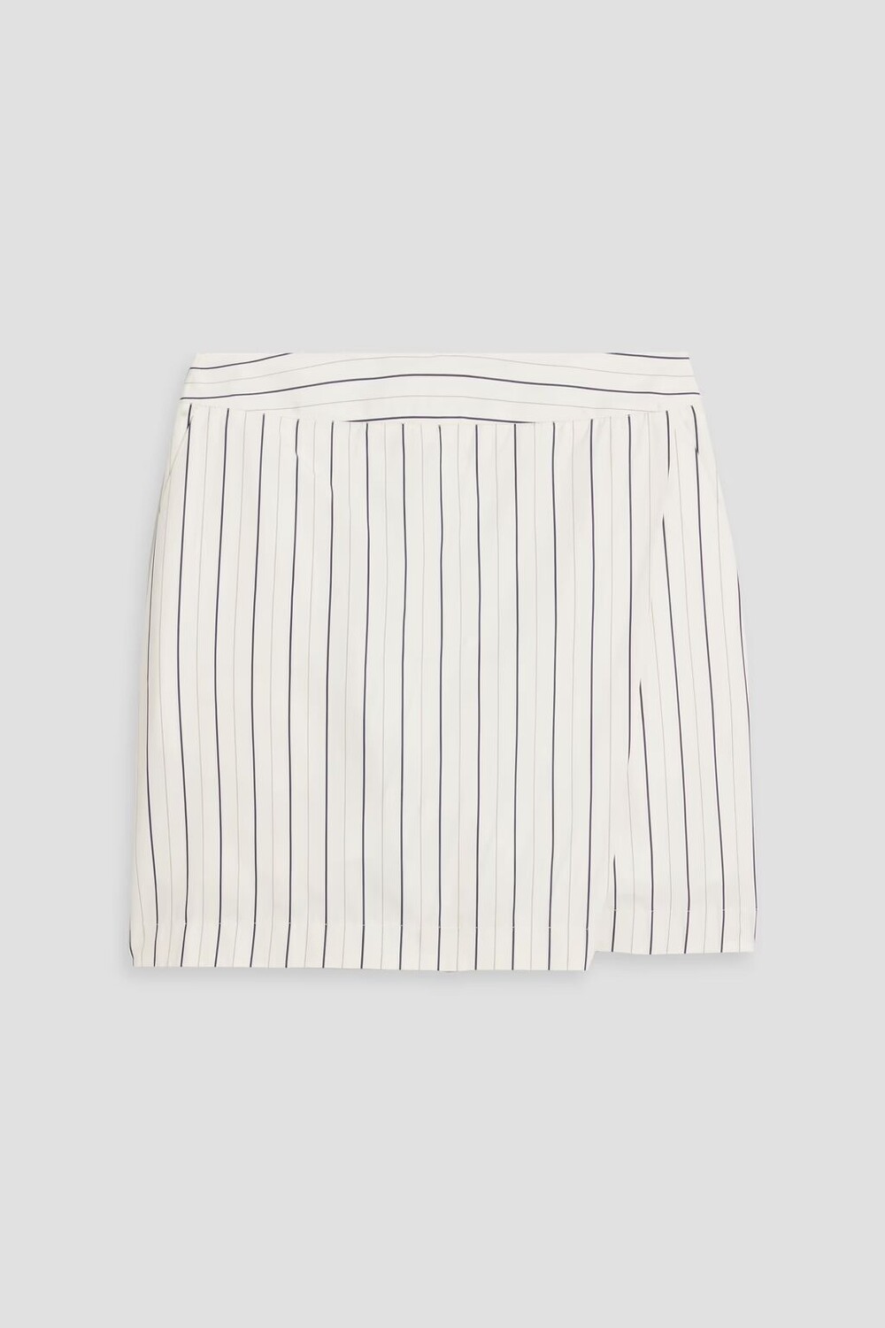 

Шорты в полоску из хлопкового поплина с эффектом юбки Palmer//Harding, цвет Off-white