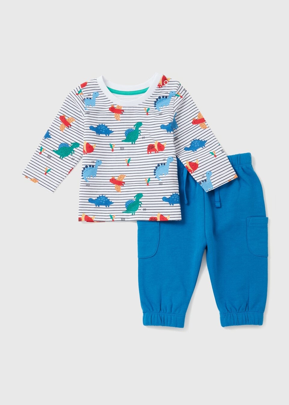 

Baby Navy Dino Комплект из футболки с длинными рукавами и карго (для новорожденных - 23 мес.)