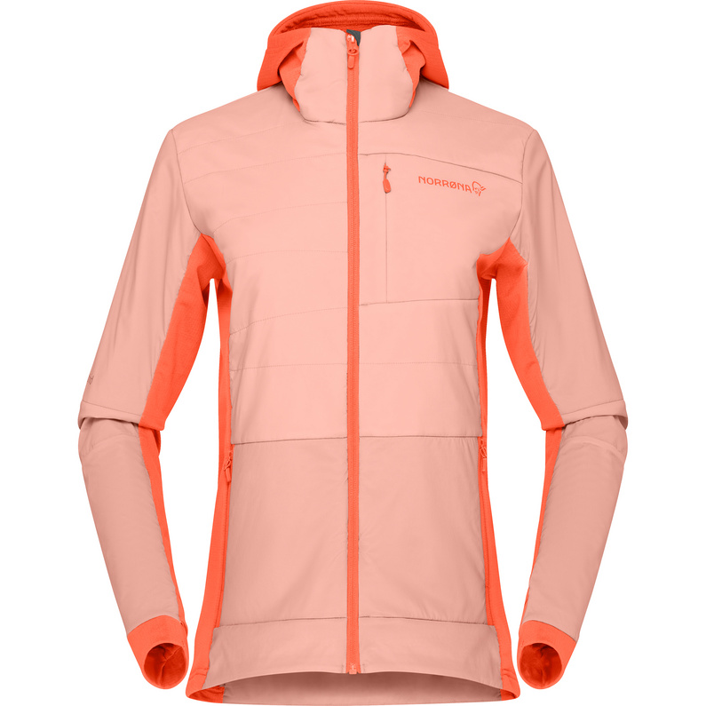 Женская куртка с капюшоном Falketind Alpha90 Norrona, оранжевый