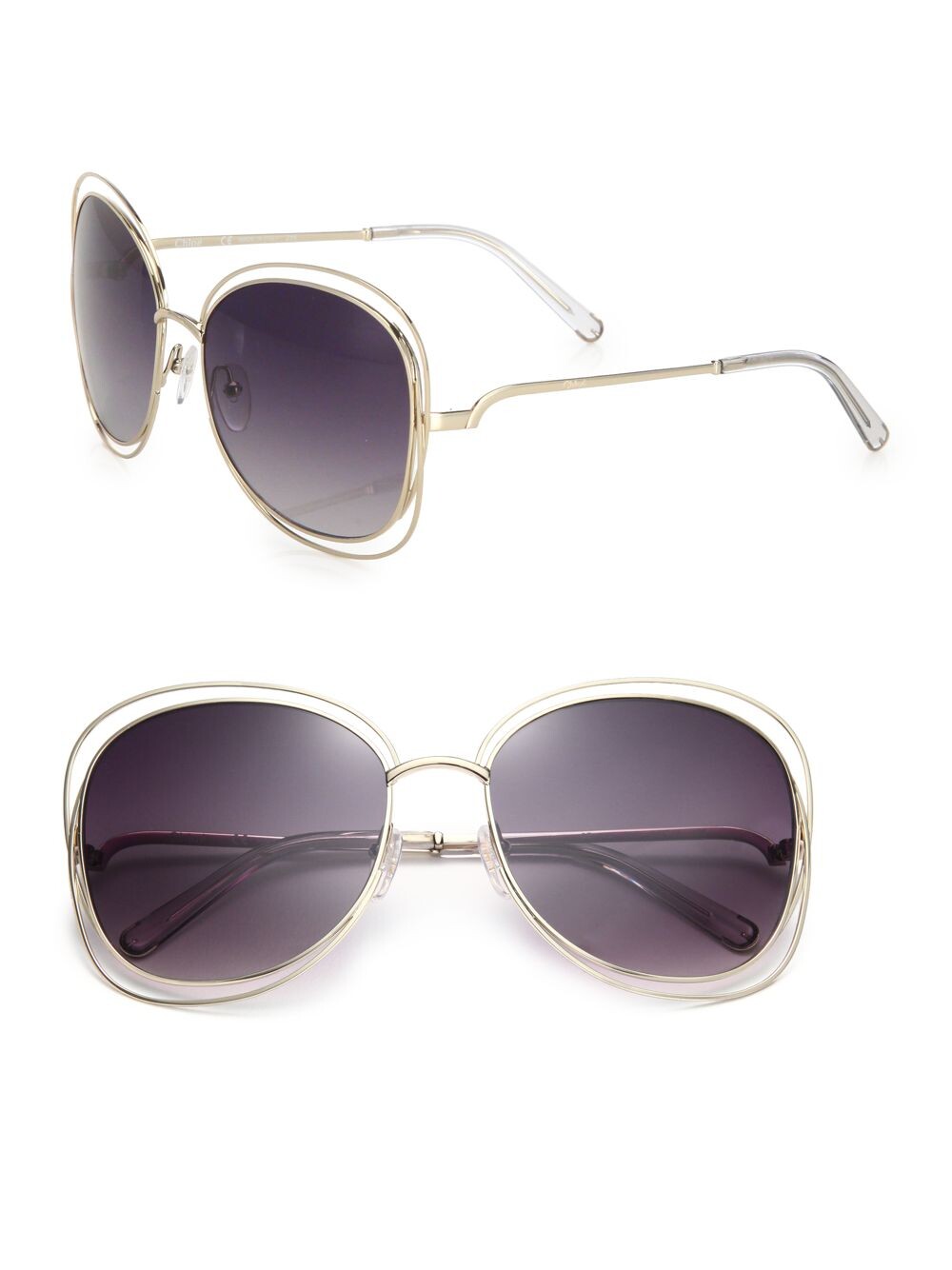 

Солнцезащитные очки Carlina 60MM в металлической бабочке Chloé