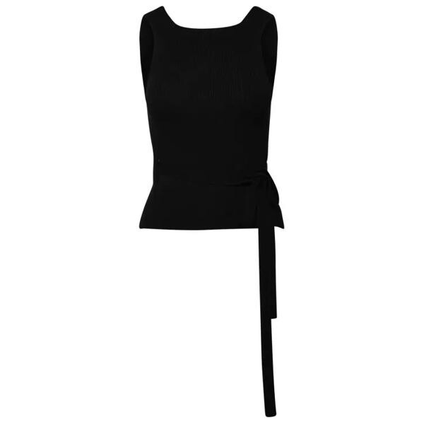

Футболка wool blend tank top Patou, черный