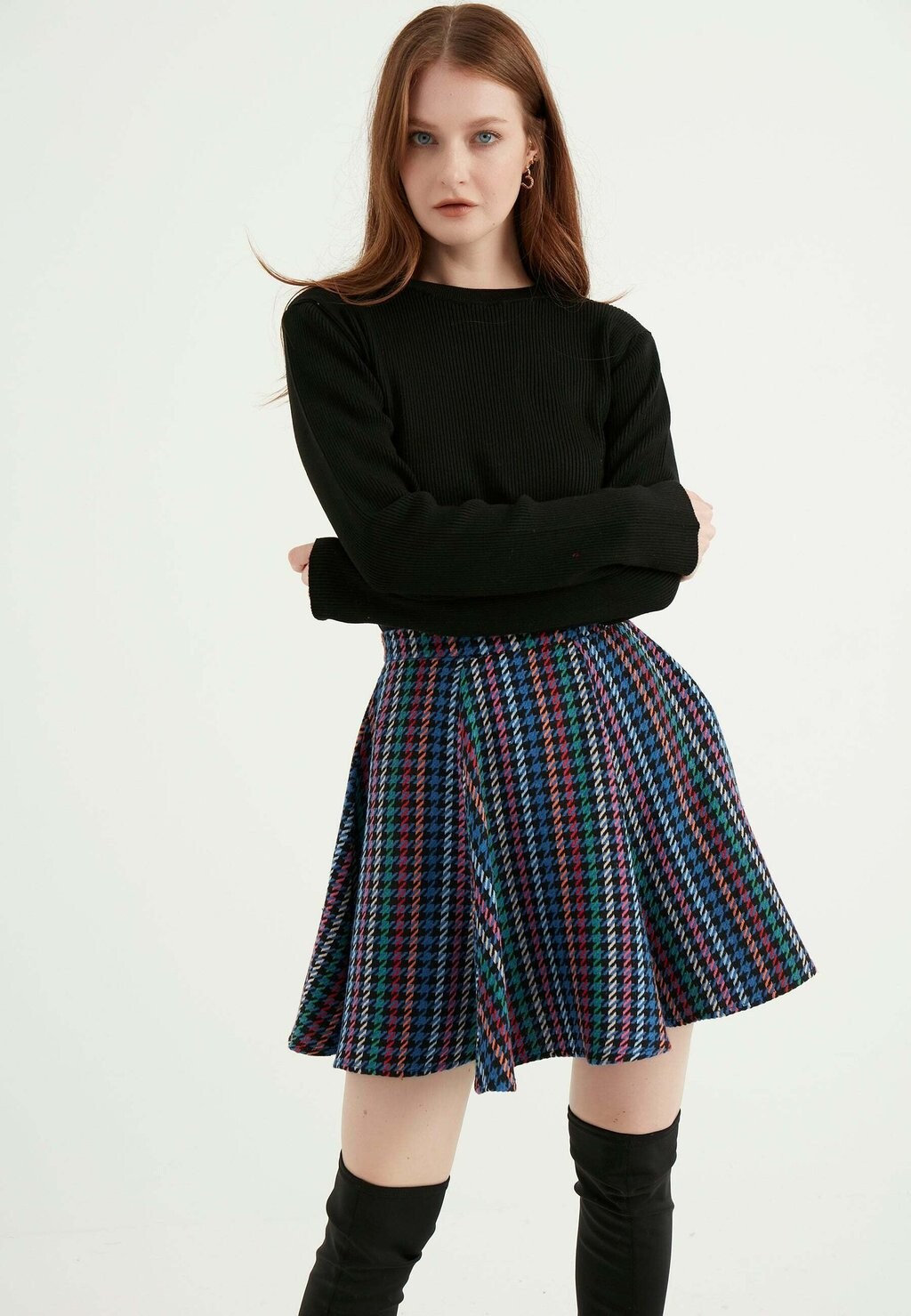 

Юбка-колокольчик Wide Patterned Herita, синий