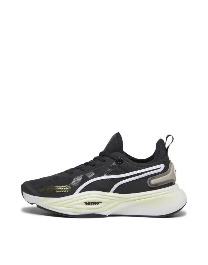 

Черно-белые кроссовки Puma Pwr nitro sqd