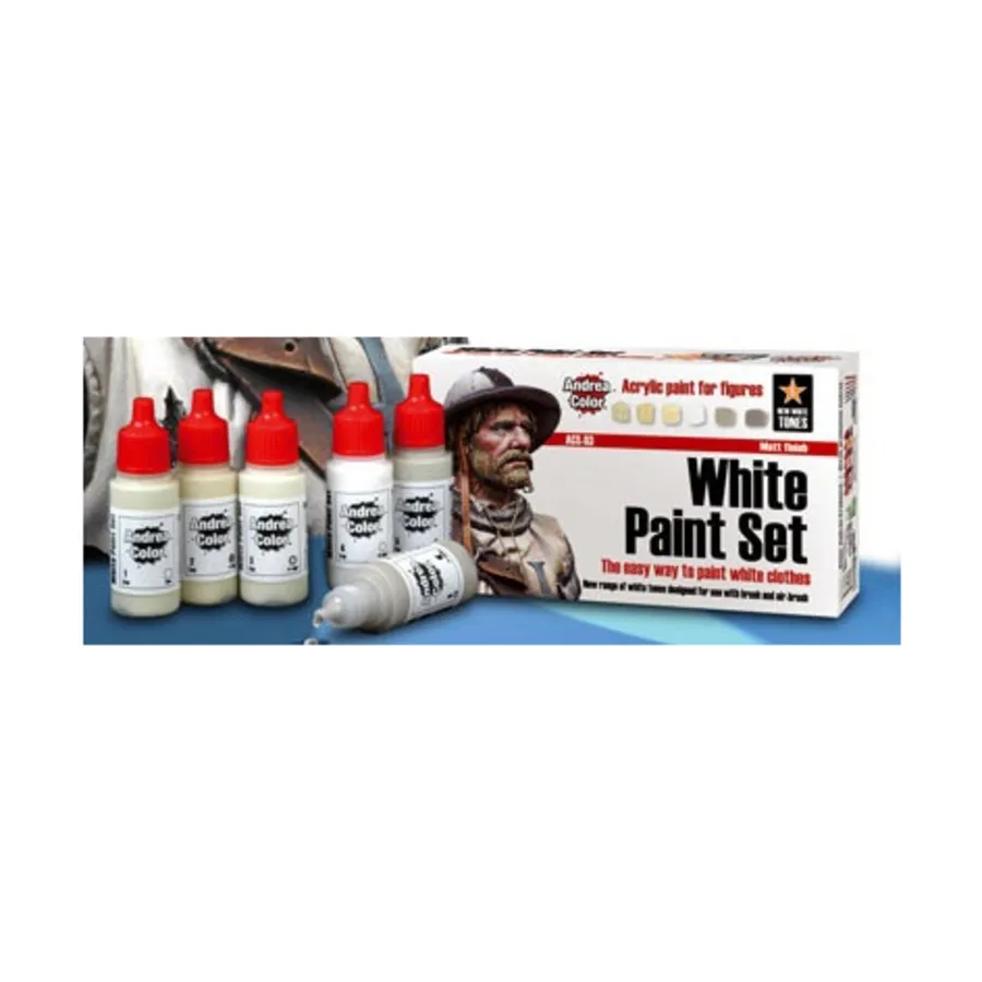 

Набор белой краски, Andrea Color Paints - Paint Sets (Andrea Miniatures)