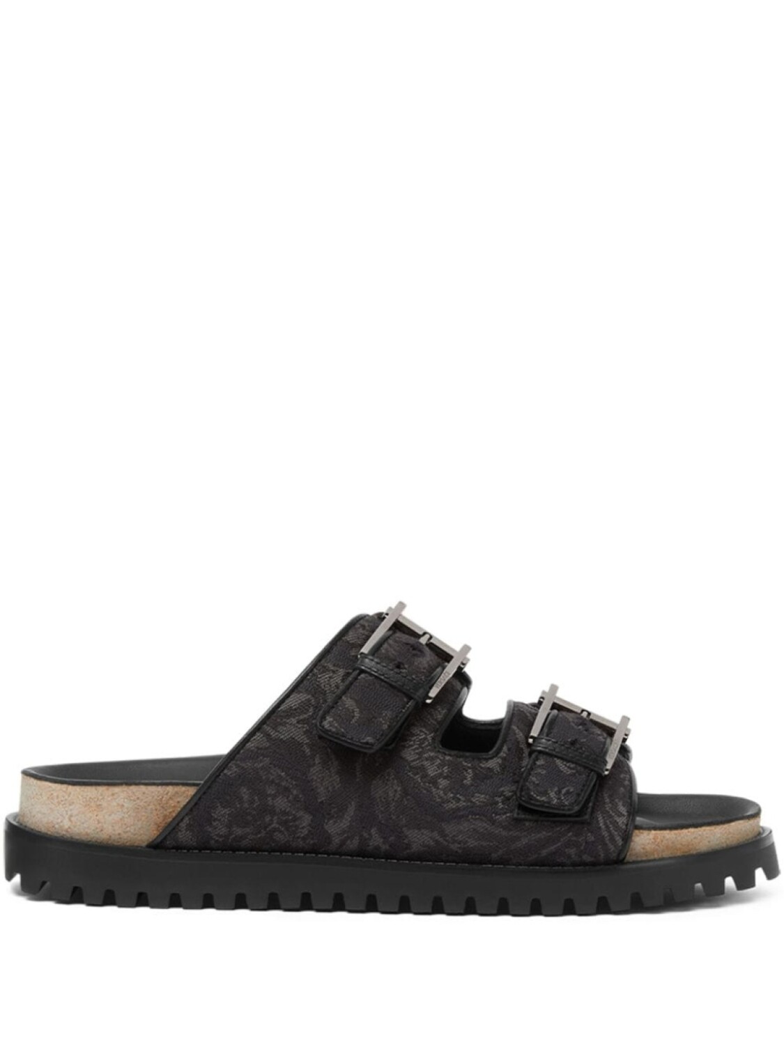 

Versace жаккардовые шлепанцы Barocco, черный