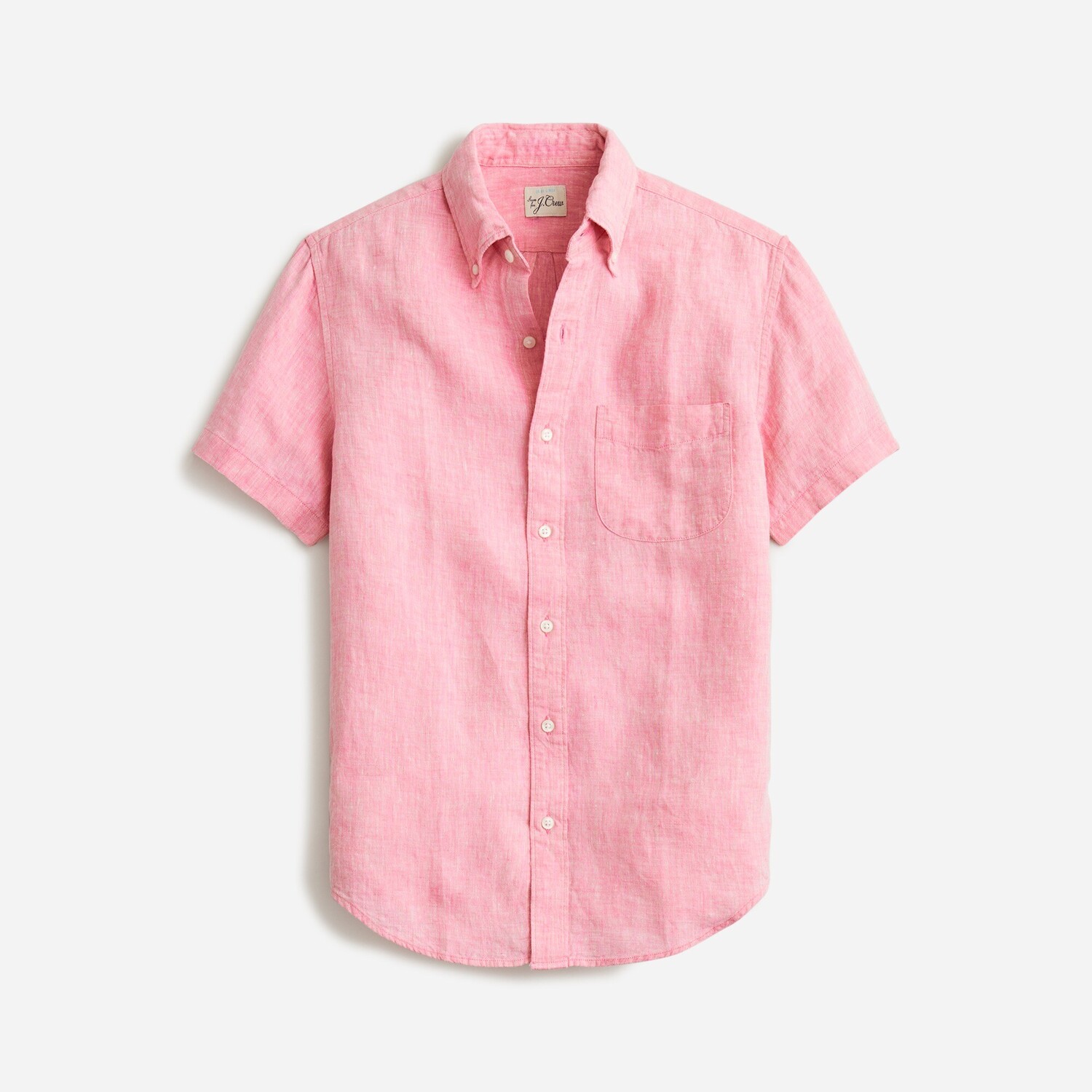 

Рубашка из ирландского льна Baird McNutt с короткими рукавами J.Crew, розовый