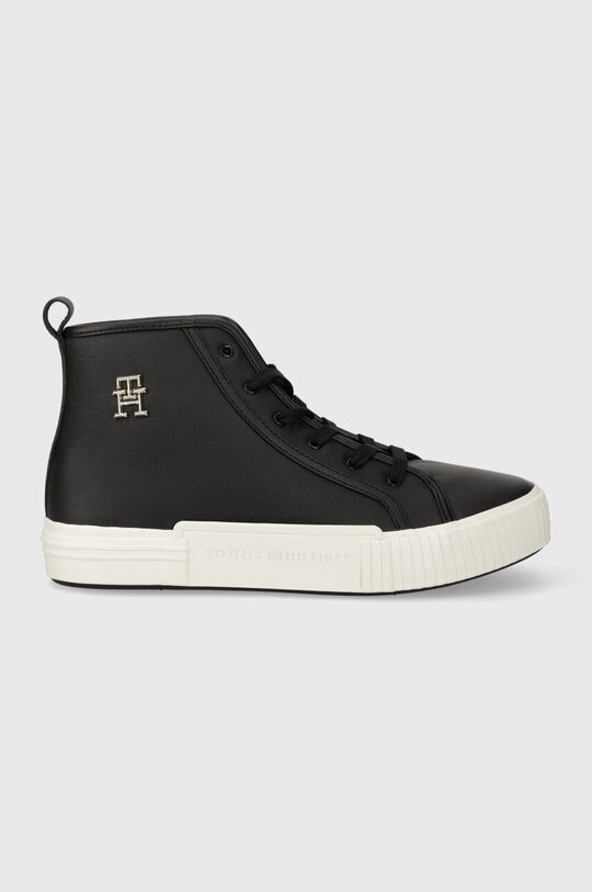 

Кожаные кроссовки VULC TH LEATHER SNEAKER HI Tommy Hilfiger, черный
