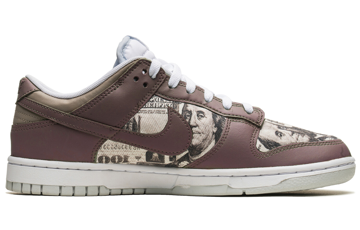 

Кроссовки Nike Dunk Skateboarding Shoes Men Low-top White/Brown, коричневый