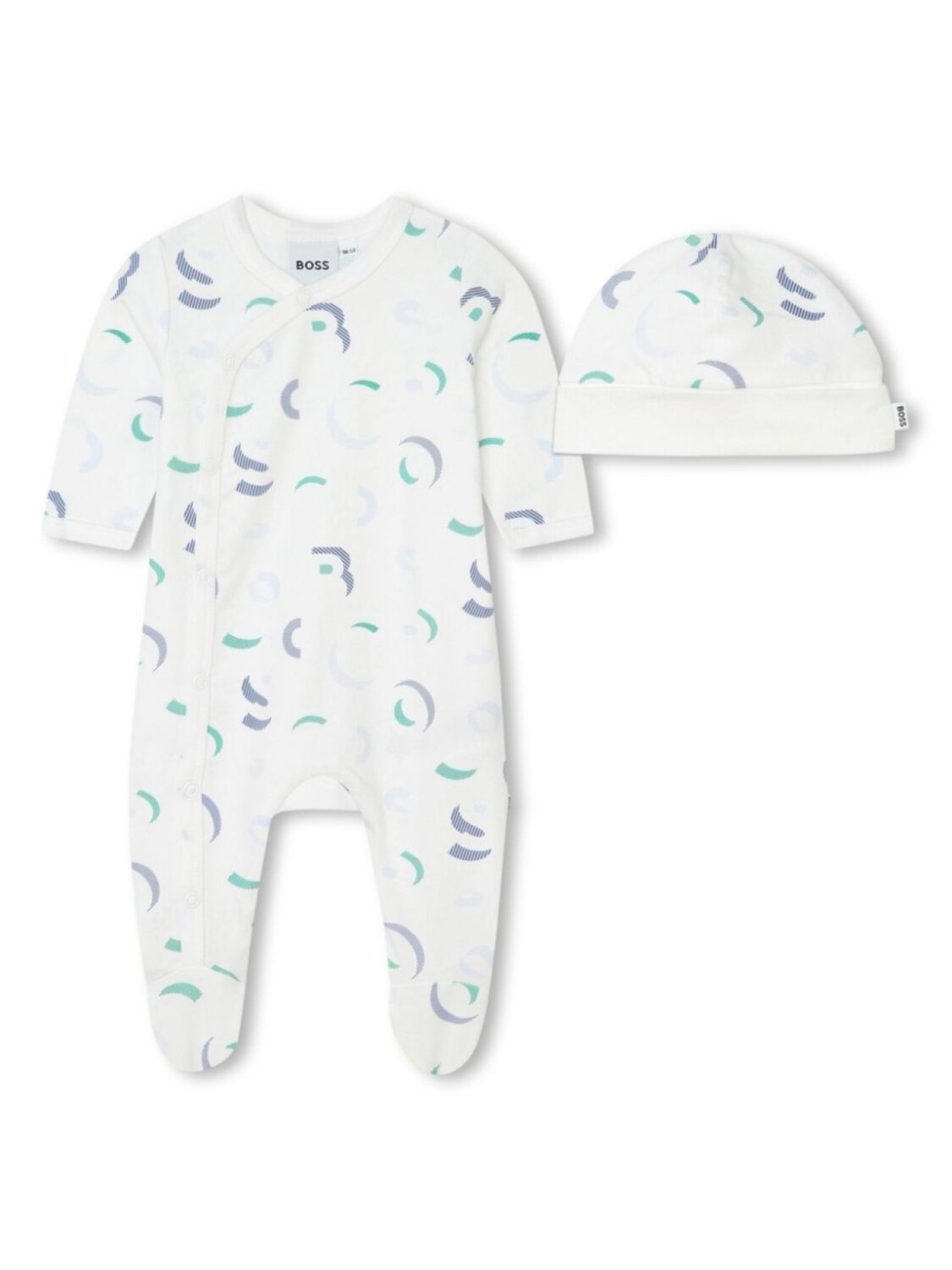 

BOSS Kidswear пижама из органического хлопка с логотипом, белый