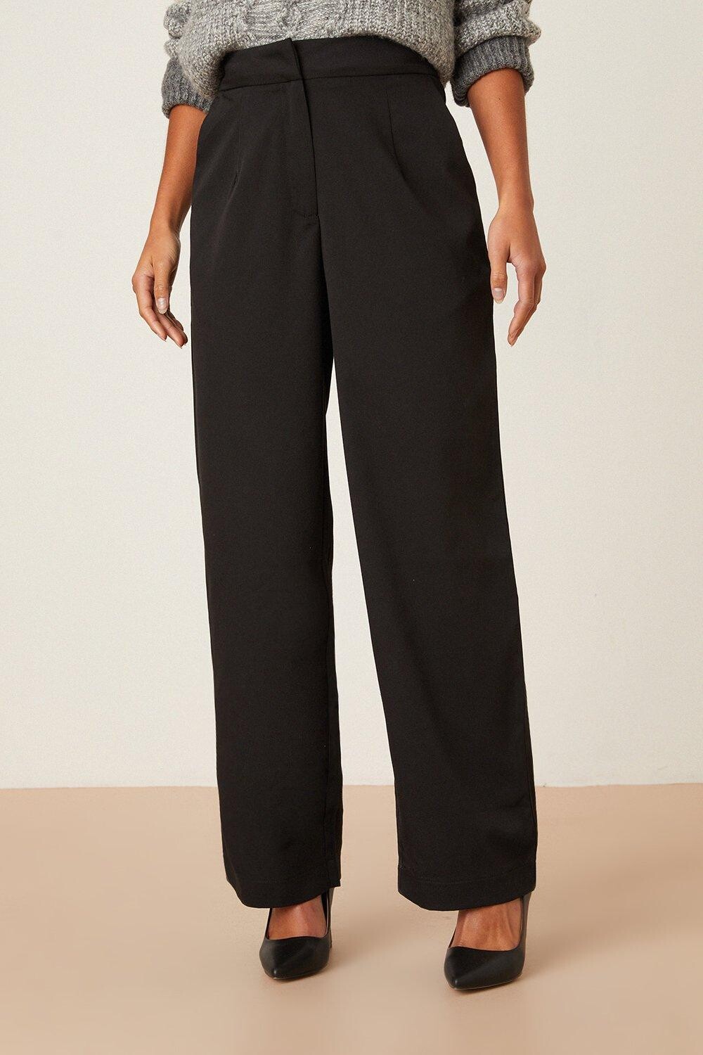 

Миниатюрные прямые брюки Dorothy Perkins, черный