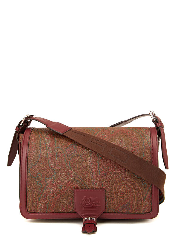 

Коричневая мужская сумка с узором пейсли Etro