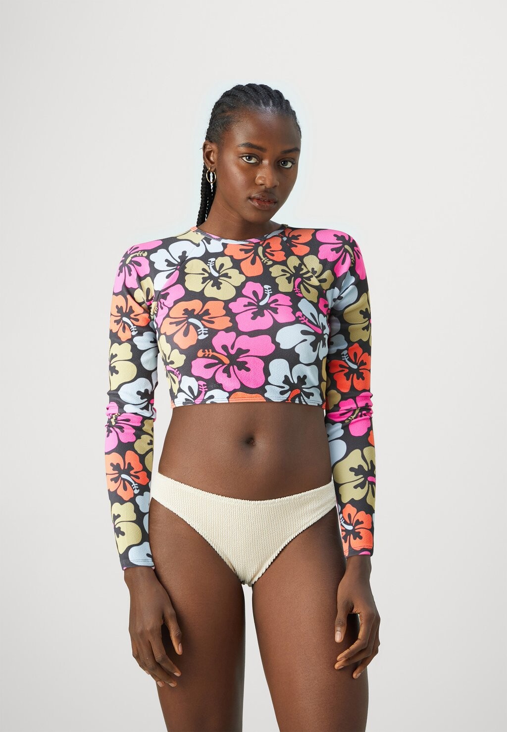 

Верх бикини Hibiscus Heat Crop Rashvest Rip Curl, мультиколор