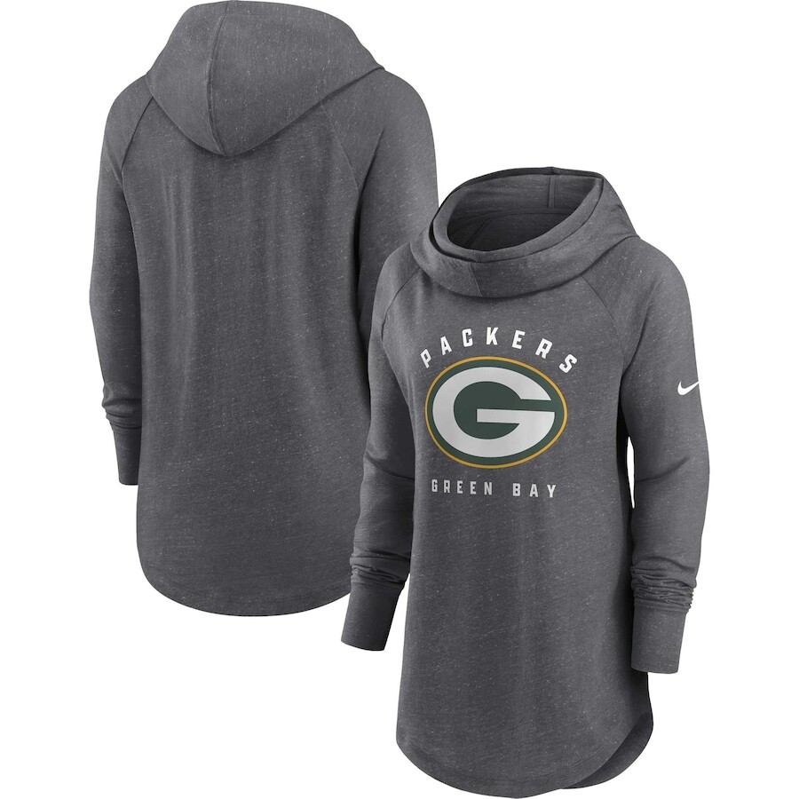 

Пуловер с капюшоном Nike Green Bay Packers, угольный