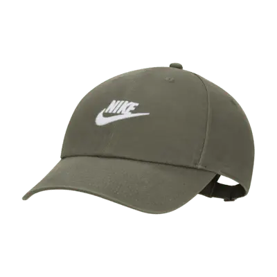 

Бейсболка Nike Club Unstructured Futura Wash Cap, цвет Cargo Khaki/White