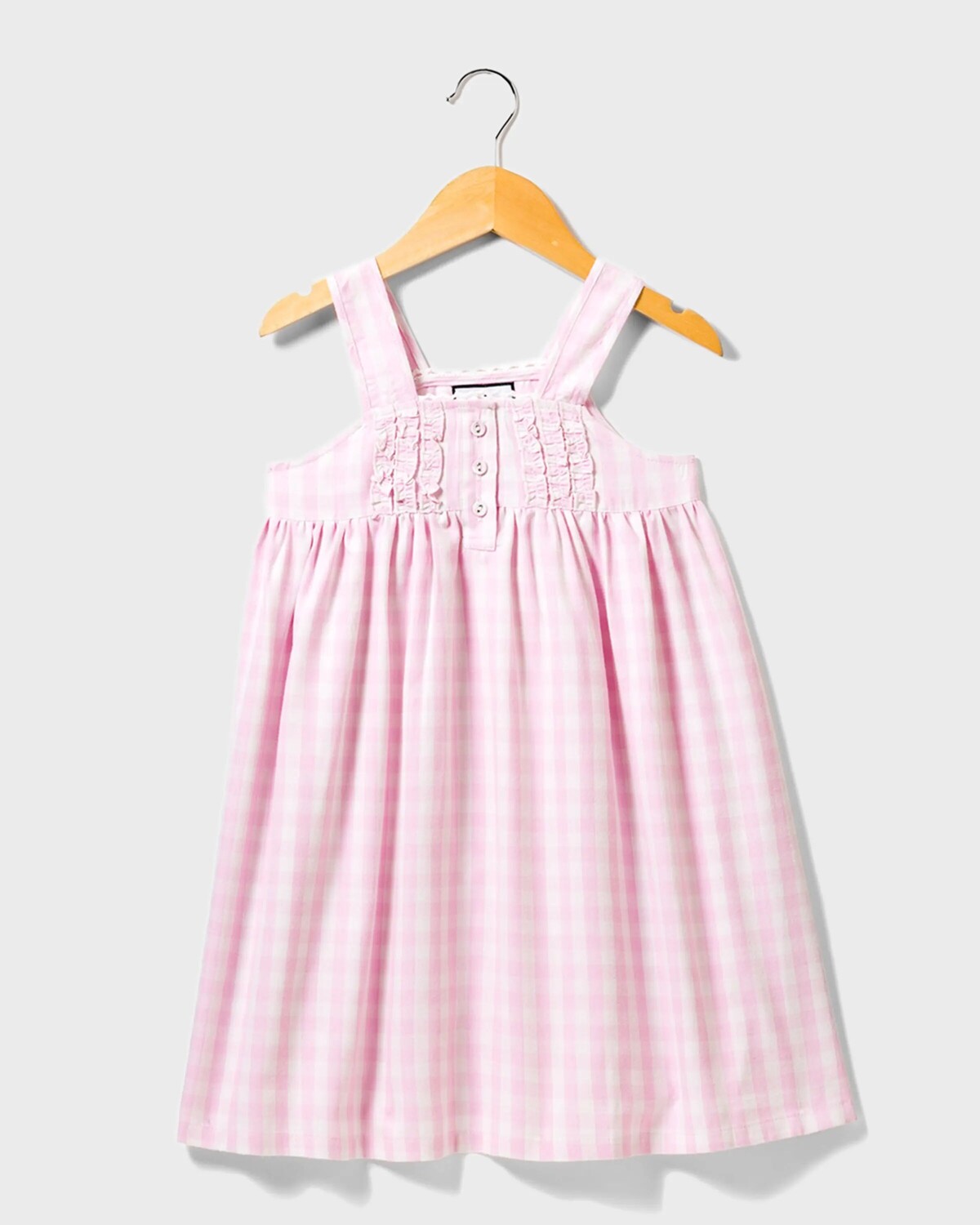 

Ночная рубашка Charlotte в мелкую клетку, размер 6M-14 Petite Plume, цвет Pink Gingham