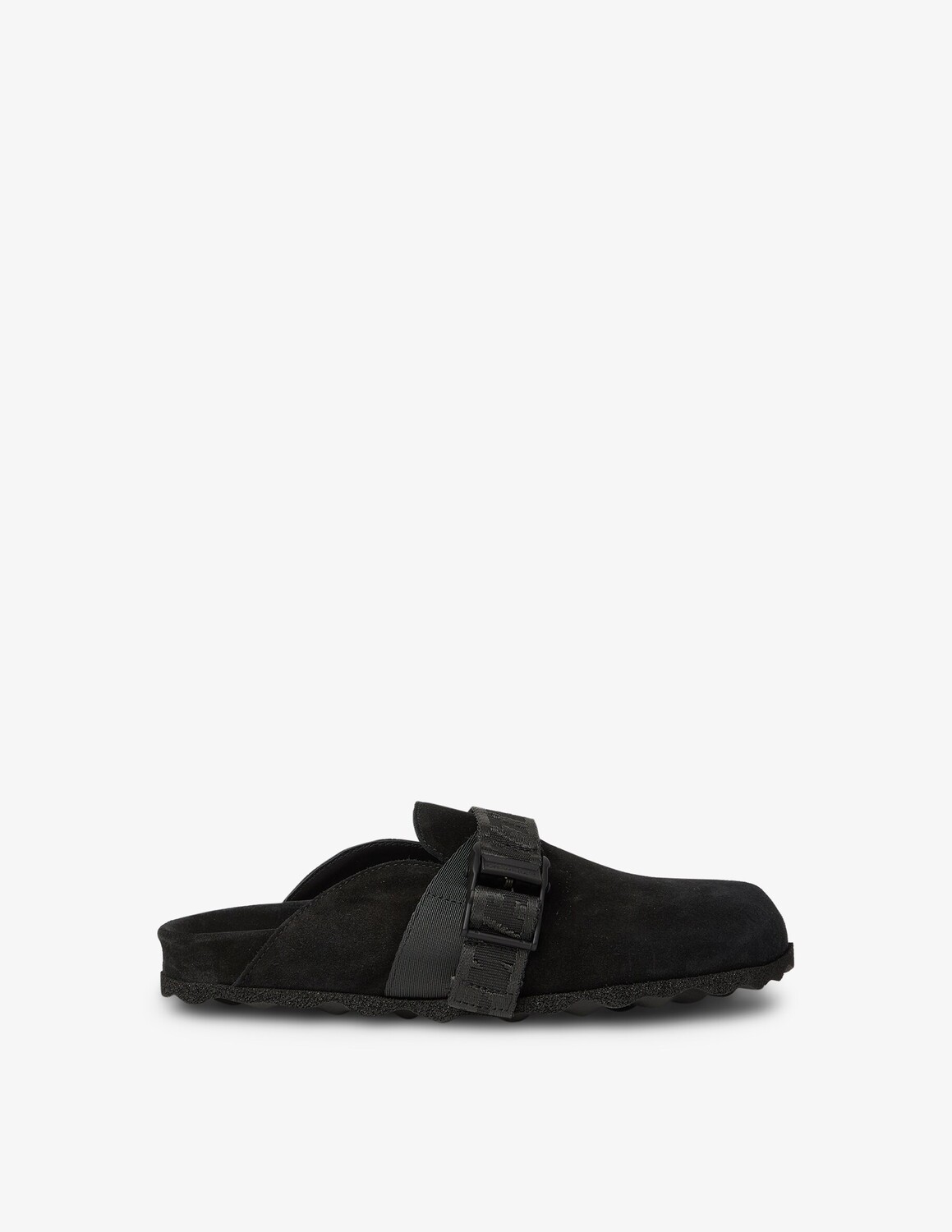 

Туфли-мюли из индустриальной замши Off-White, черный