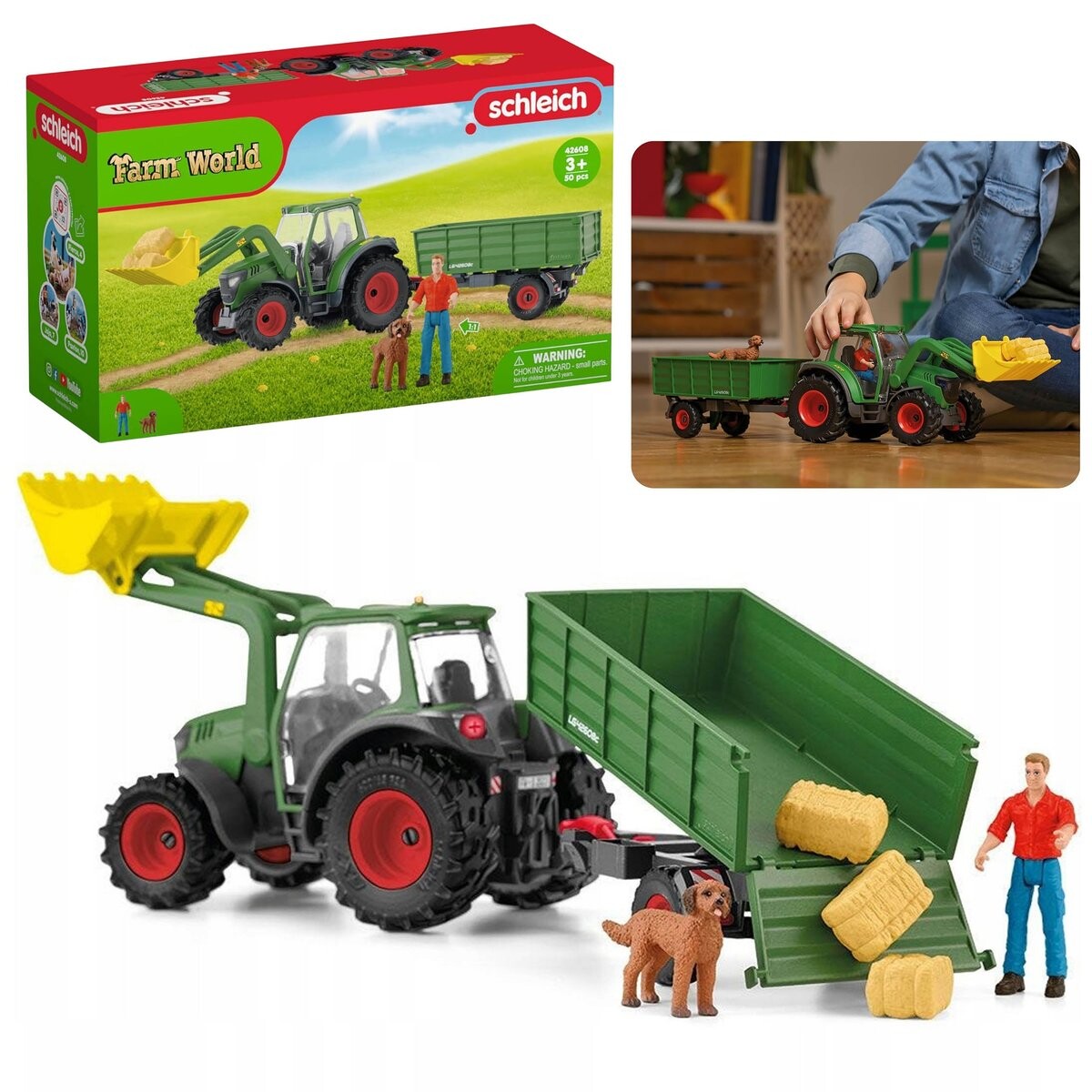

SLH42608 Schleich Farm World - Трактор с прицепом, детская игрушка