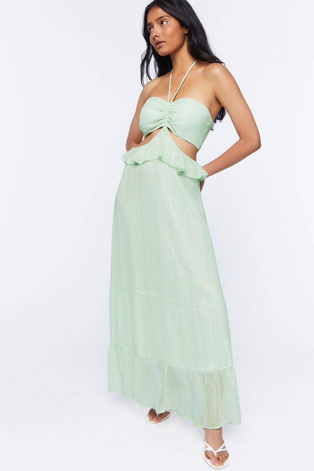 

Платье макси с вырезом на бретельках Forever 21