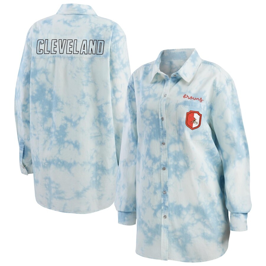 

Рубашка WEAR by Erin Andrews Cleveland Browns, деним