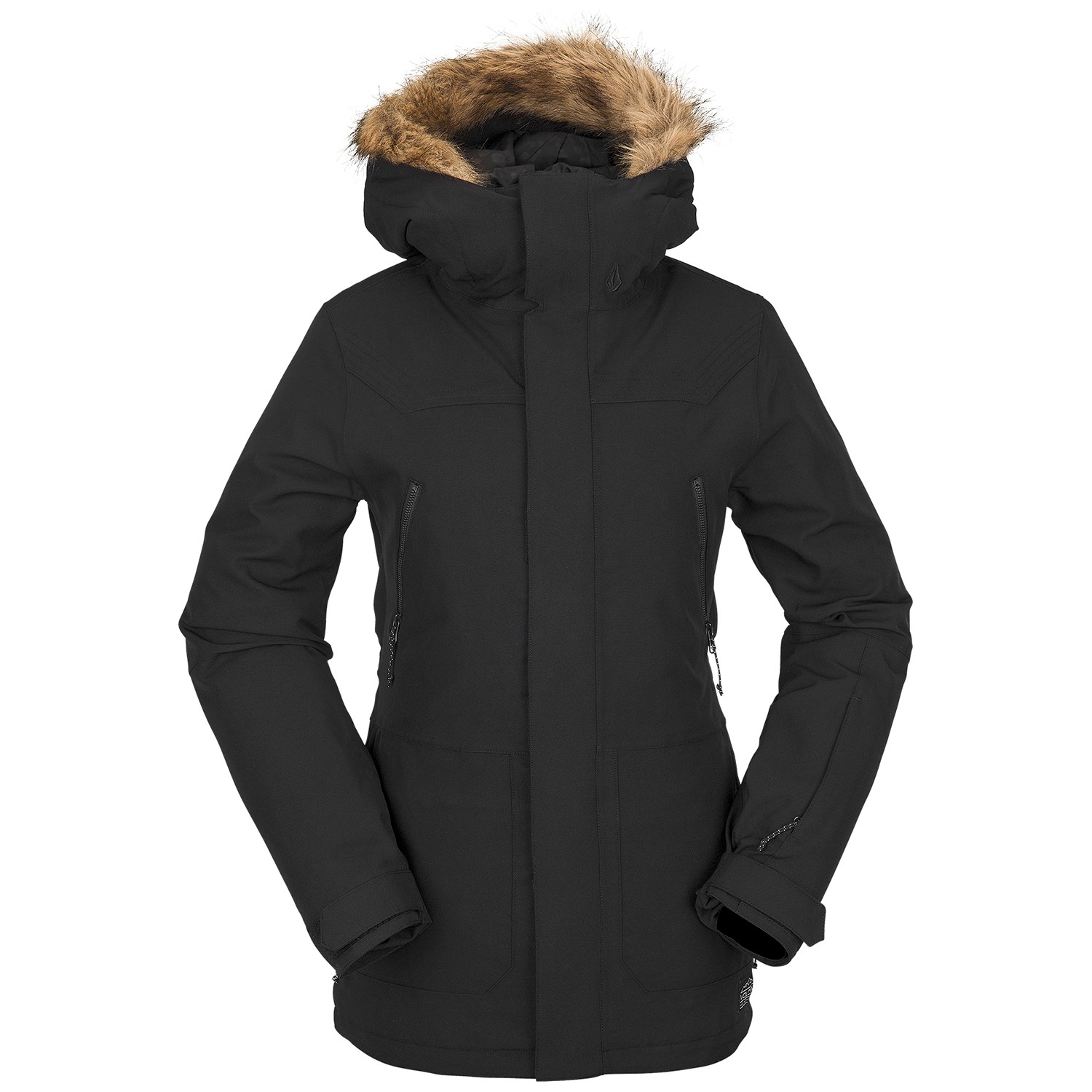Утепленная куртка Volcom Shadow Insulated, черный утепленная куртка volcom fawn insulated черный