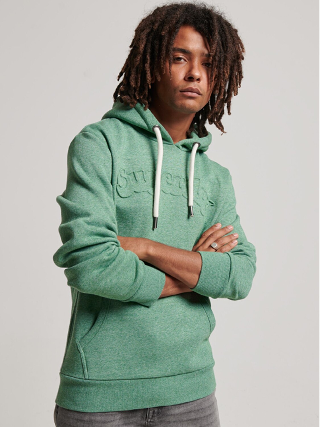 

Толстовка с тиснением Vintage Cooper Class Superdry, ярко-зеленая крошка, Зеленый