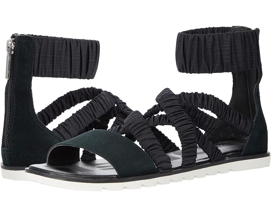 

Сандалии SOREL Ella II Ankle Strap, цвет Black/Sea Salt