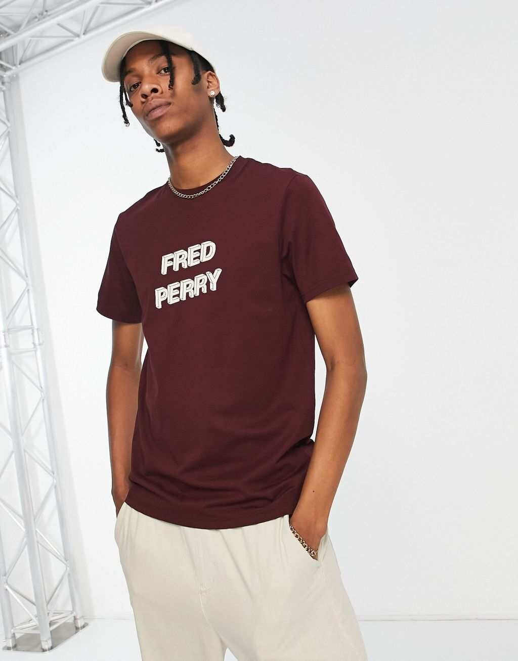 

Красная футболка с логотипом Fred Perry, Красный