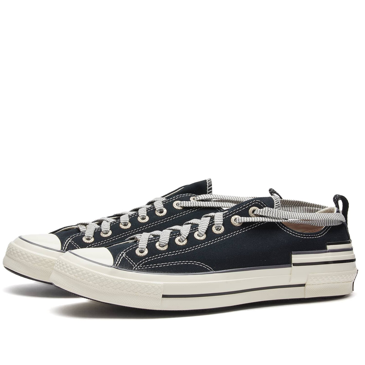 

Кроссовки Converse Chuck 70 Hacked Heel Ox, цвет Black, Dark Moth & Egret